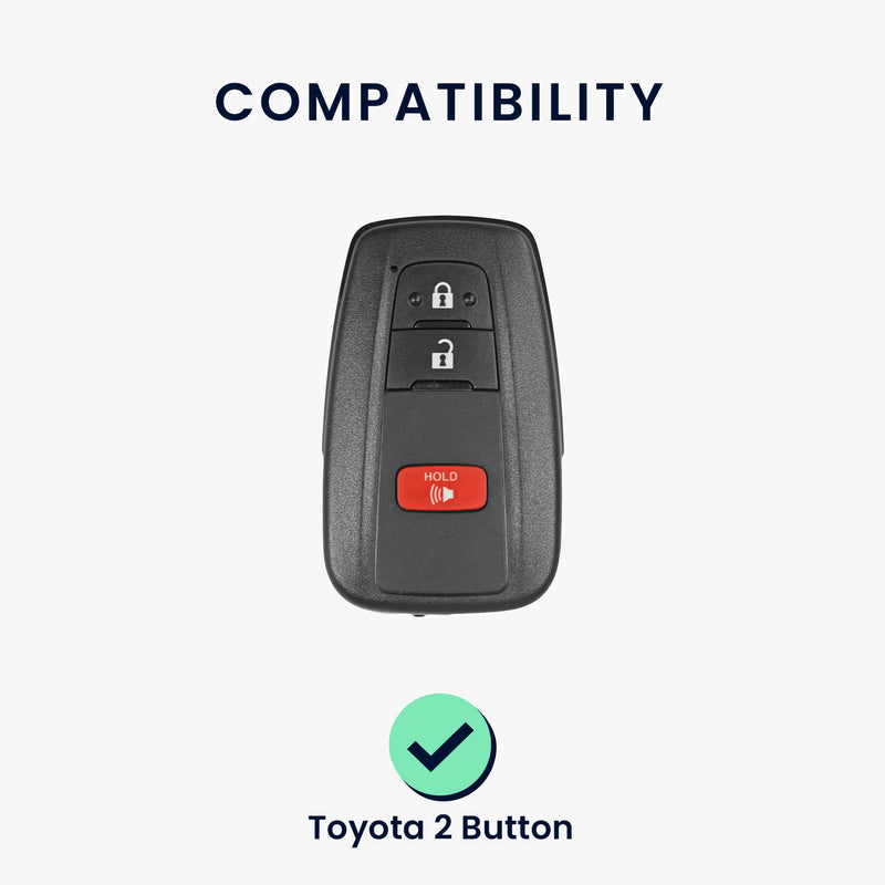 kwmobile Car Key Shell compatible with Toyota 2-Button Smart Key Car Key - Key Cover Don't touch my Key