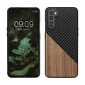 kwmobile Hülle kompatibel mit OnePlus Nord - Handyhülle - Handy Schutzhülle - Smartphone Cover - Dunkelbraun Schwarz Dunkelbraun  