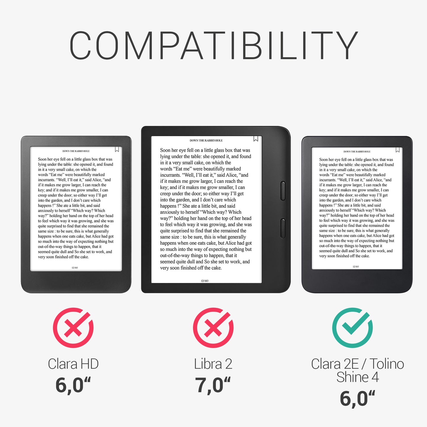 Cork Cover Compatible with Kobo Clara 2E / Tolino Shine 4