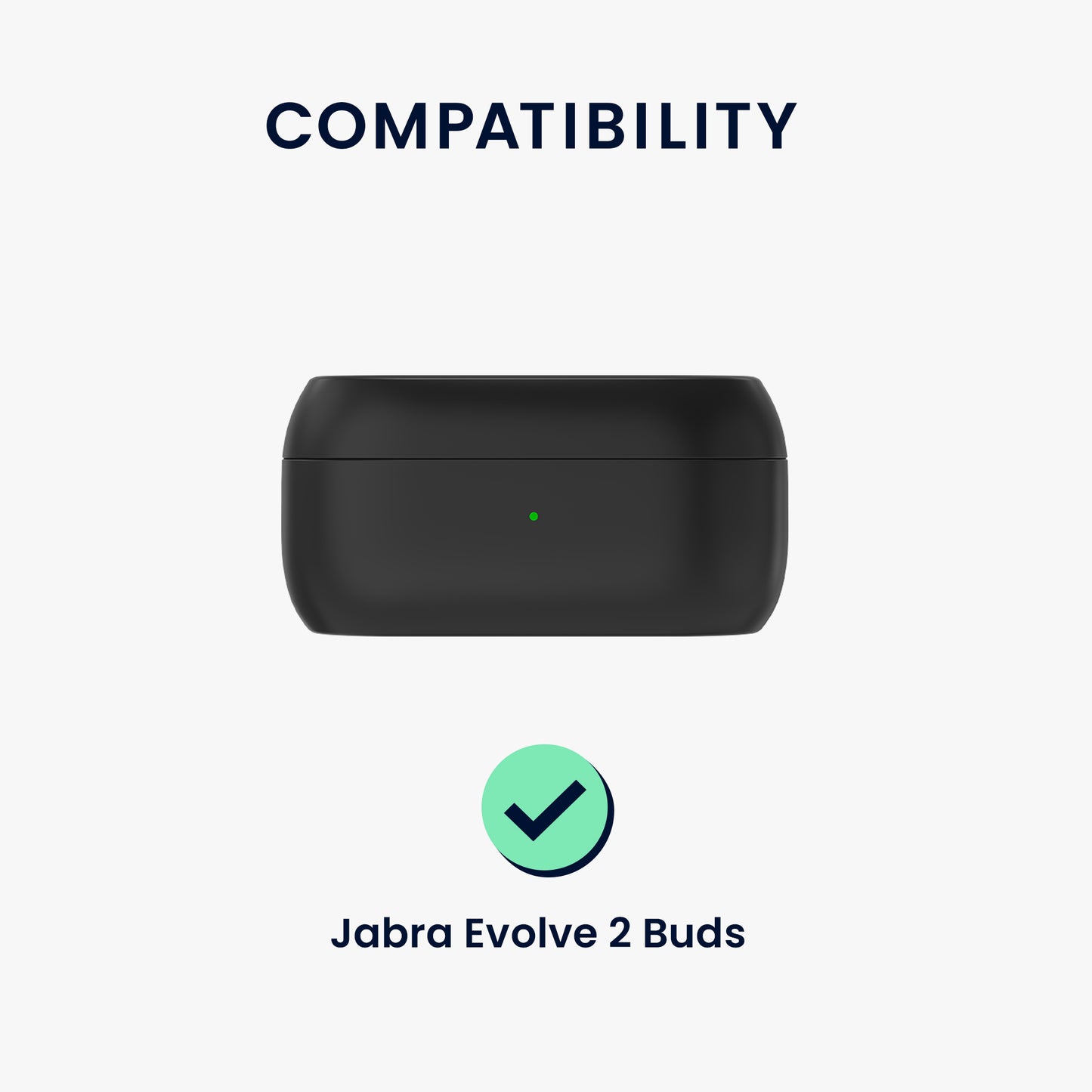 kwmobile Case compatible with Jabra Evolve 2 Buds Headphones