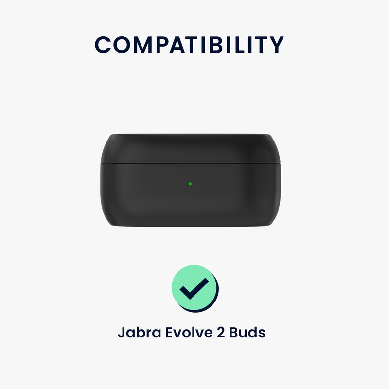 kwmobile Case compatible with Jabra Evolve 2 Buds Headphones