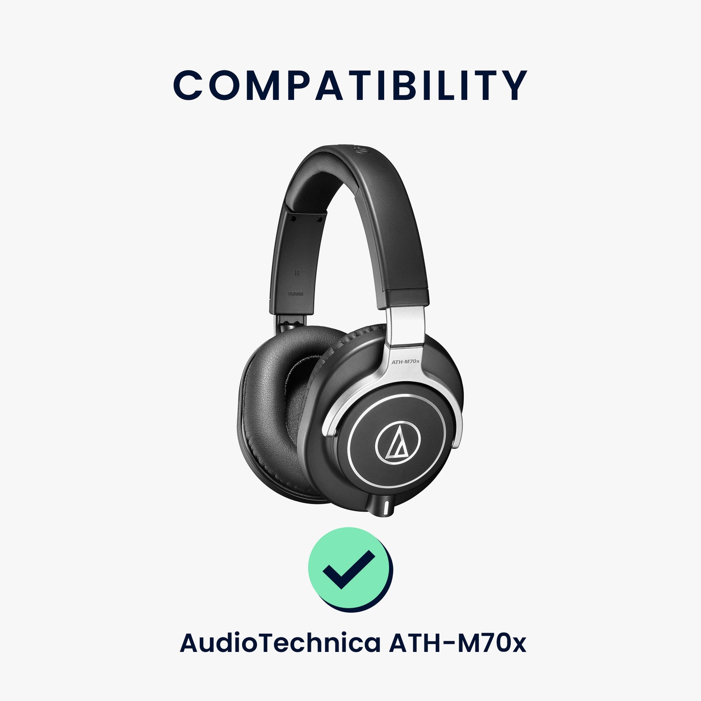 kwmobile Ear Pads for AudioTechnica ATH-M70x Earpads Replacement Ear Pads Headphone Replacement Parts Headphone Replacement Pads Over Ear Headphones