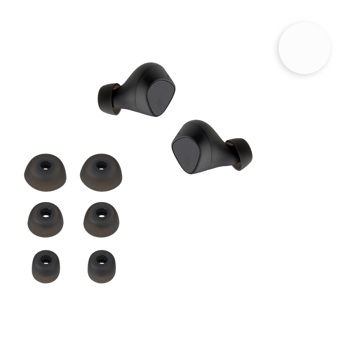 kwmobile 6x Polster kompatibel mit Jabra Elite 3 - 3 Größen - Silikon Ohrstöpsel In-Ear Kopfhörer Weiß  