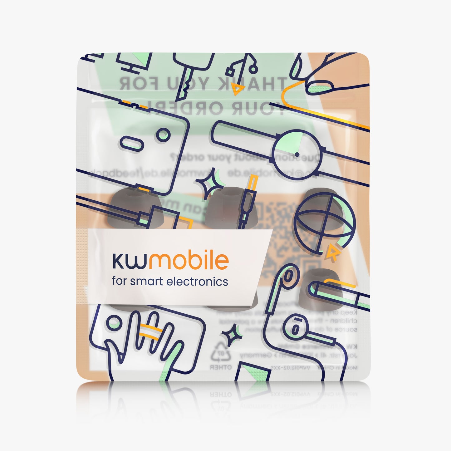 kwmobile Ear cushions compatible with JBL Tune 230 NC TWS / T230NC