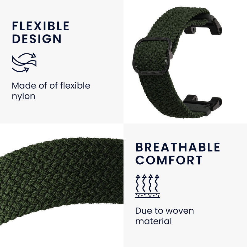 kwmobile Strap compatible with Huami Amazfit T-Rex / T-Rex Pro Fitness Tracker Sports Strap Band Inner dimensions from