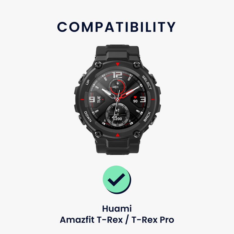 kwmobile Strap compatible with Huami Amazfit T-Rex / T-Rex Pro Fitness Tracker Sports Strap Band Inner dimensions from