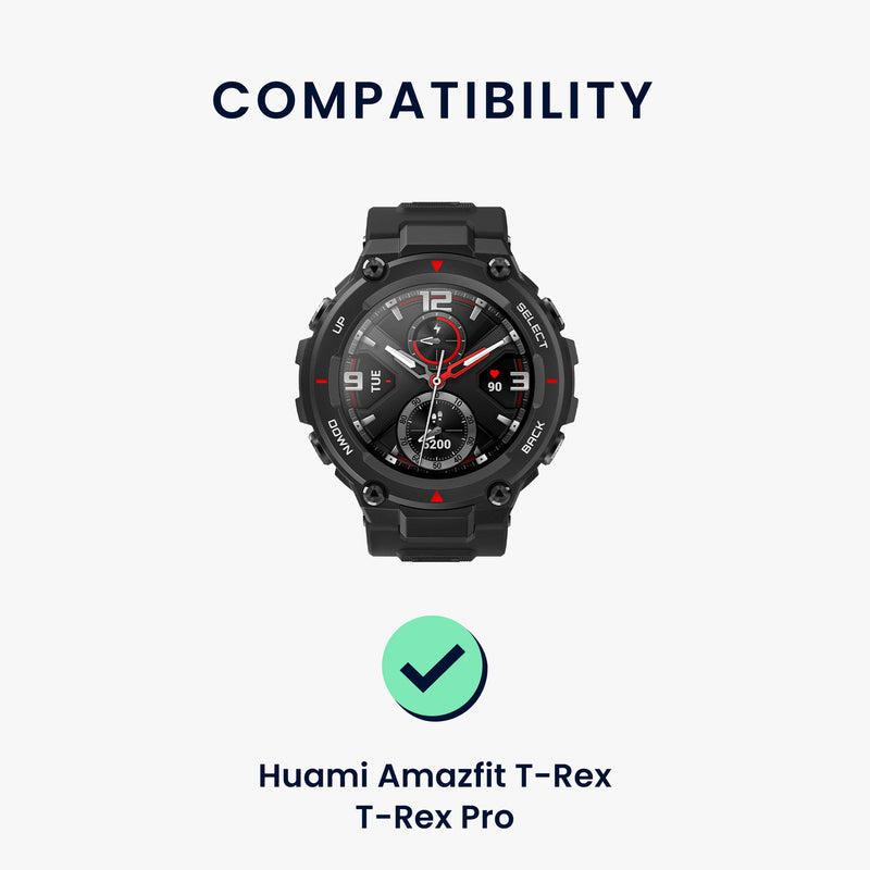 kwmobile Silicone Watch Strap for Huami Amazfit T-Rex / T-Rex Pro Band - Replacement Band for Fitness Tracker - Smartwatch Replacement Strap