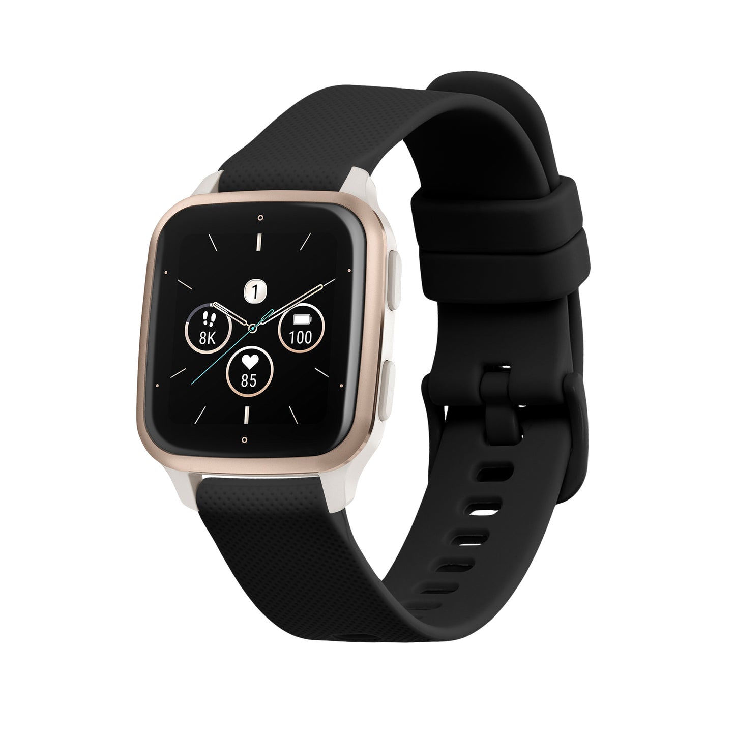 kwmobile Silicone Watch Strap for Garmin Venu Sq 2 Music / Sq 2 / Vivoactive 6 / Vivoactive 5 Bracelet Replacement Strap for Fitness Tracker Changing Strap Smartwatch