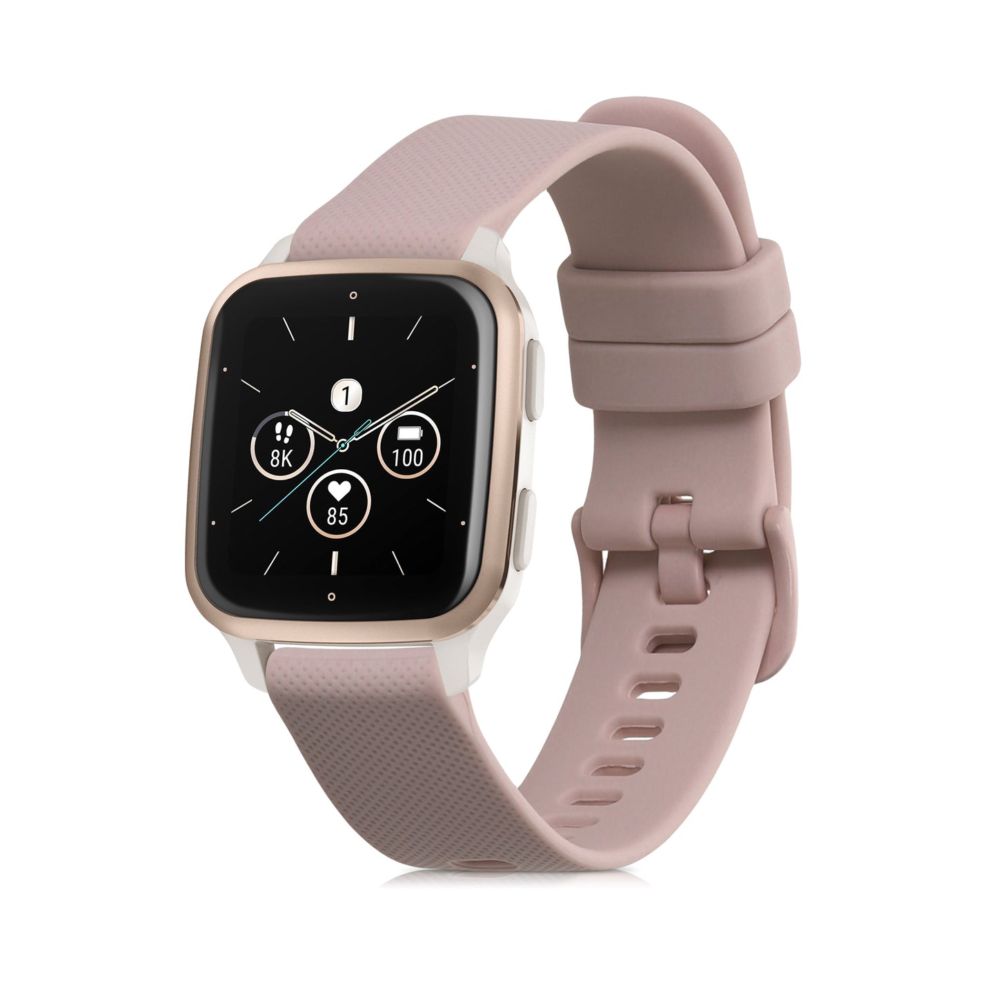 kwmobile Silicone Watch Strap for Garmin Venu Sq 2 Music / Sq 2 / Vivoactive 6 / Vivoactive 5 Bracelet Replacement Strap for Fitness Tracker Changing Strap Smartwatch