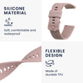 kwmobile Silicone Watch Strap for Garmin Venu Sq 2 Music / Sq 2 / Vivoactive 6 / Vivoactive 5 Bracelet Replacement Strap for Fitness Tracker Changing Strap Smartwatch
