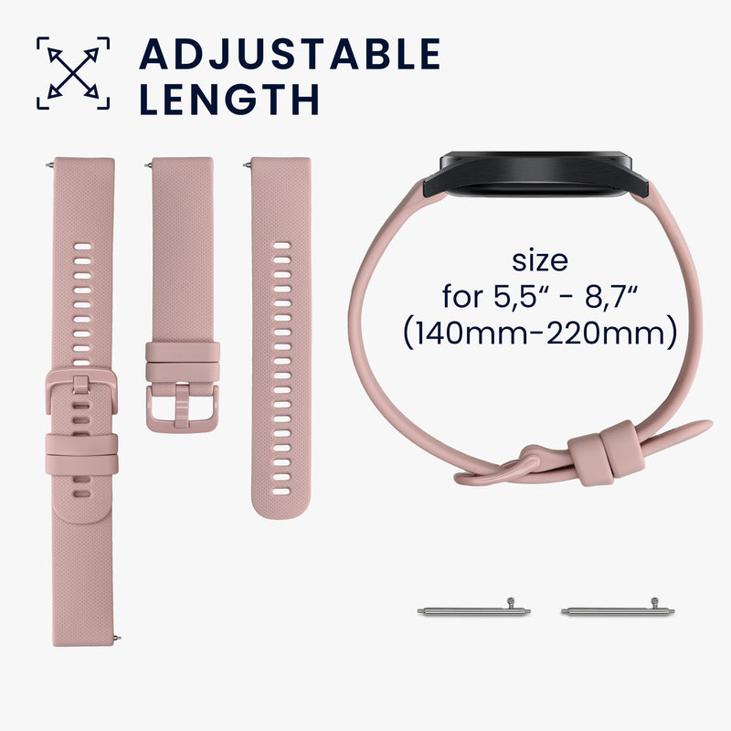 kwmobile Silicone Watch Strap for Garmin Venu Sq 2 Music / Sq 2 / Vivoactive 6 / Vivoactive 5 Bracelet Replacement Strap for Fitness Tracker Changing Strap Smartwatch