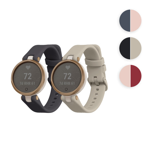 kwmobile Silikon Uhrenarmband für Garmin Lily Sport Armband - Ersatzarmband für Fitnesstracker - Wechselarmband Smartwatch - Dunkelblau Lavendel Dunkelblau  [dsg15]
