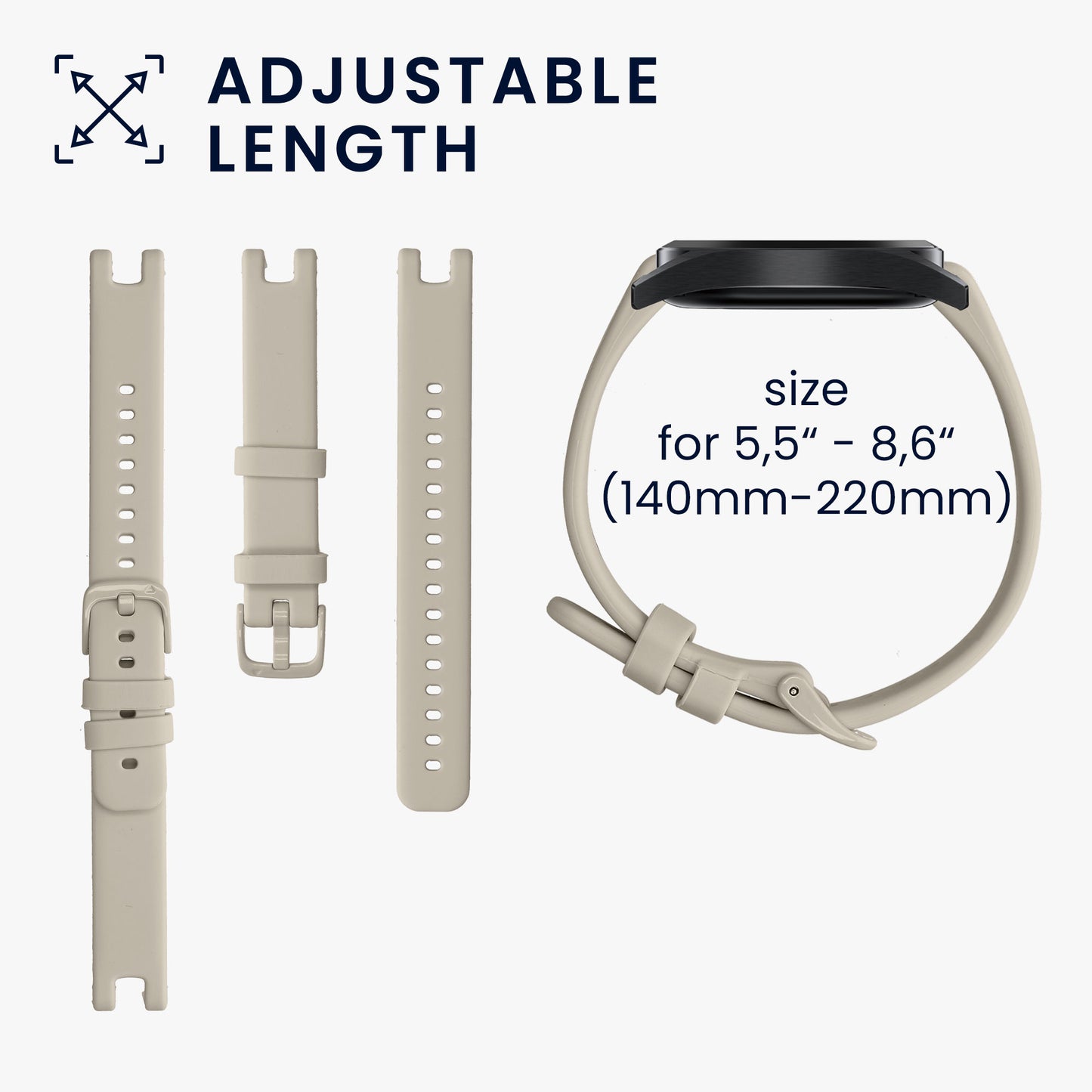 kwmobile Watch Strap for Garmin Lily Sport Bracelet Fitness Tracker Band Set Replacement Strap Smartwatch