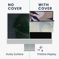 kwmobile Cover Compatible with 24-26" Monitor Protective Cover Dust Cover Hood for PC Screen Computer Screen Cover Dust Hood