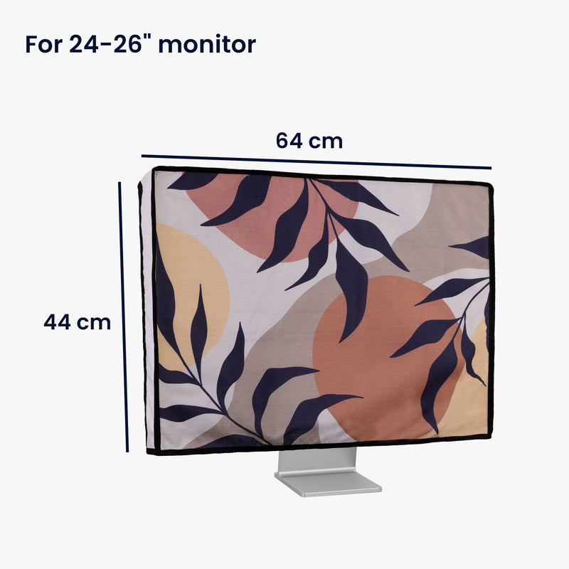 kwmobile Cover Compatible with 24-26" Monitor Protective Cover Dust Cover Hood for PC Screen Computer Screen Cover Dust Hood