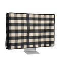 kwmobile Cover compatible with 27-28" Monitor - Protective Cover Dust Cover Hood for PC Screen - Computer Screen Cover Dust Hood - Plants and Shapes