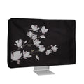 kwmobile Cover compatible with 27-28" Monitor - Protective Cover Dust Cover Hood for PC Screen - Computer Screen Cover Dust Hood - Plants and Shapes