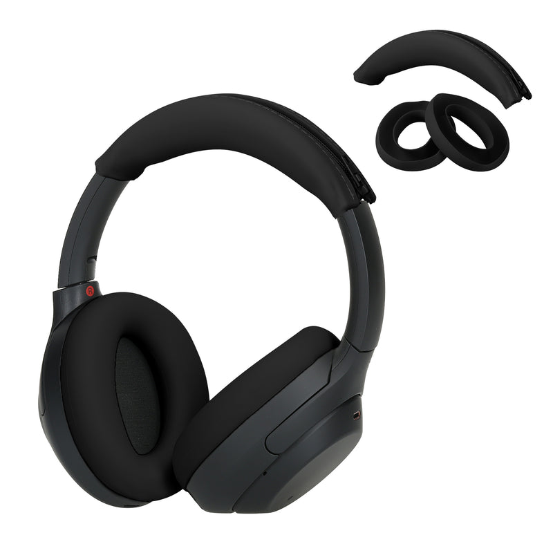 kwmobile Headband Cover Earpad Set compatible with Sony WH-1000XM4 / WH-1000XM3 Headband Case Headphone Replacement Pads Protection