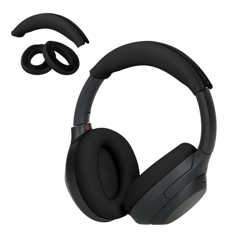 kwmobile Headband Cover Earpad Set compatible with Sony WH-1000XM4 / WH-1000XM3 Headband Case Headphone Replacement Pads Protection