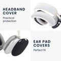 kwmobile Headband Cover Earpad Set compatible with Sony WH-1000XM4 / WH-1000XM3 Headband Case Headphone Replacement Pads Protection