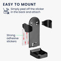 kwmobile Holder for Electric Shaver made of robust ABS Bathroom Organizer for Electric Shavers Toothbrushes Toothpaste Soap Dispensers Wall Mount Storage Holder