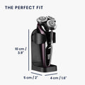 kwmobile Holder for Electric Shaver made of robust ABS Bathroom Organizer for Electric Shavers Toothbrushes Toothpaste Soap Dispensers Wall Mount Storage Holder