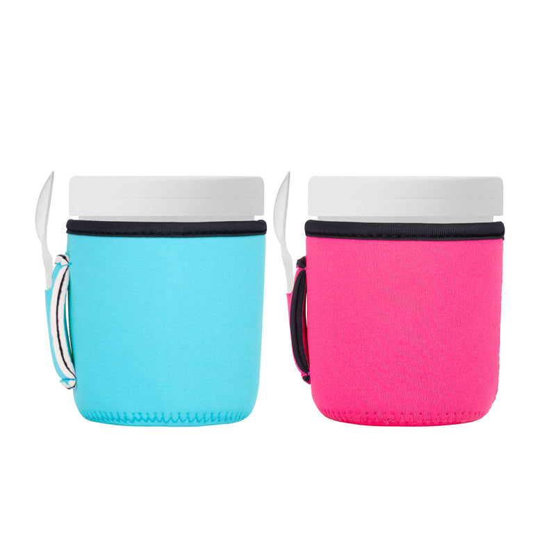 Ice Cream Cup Cover with Spoon Holder