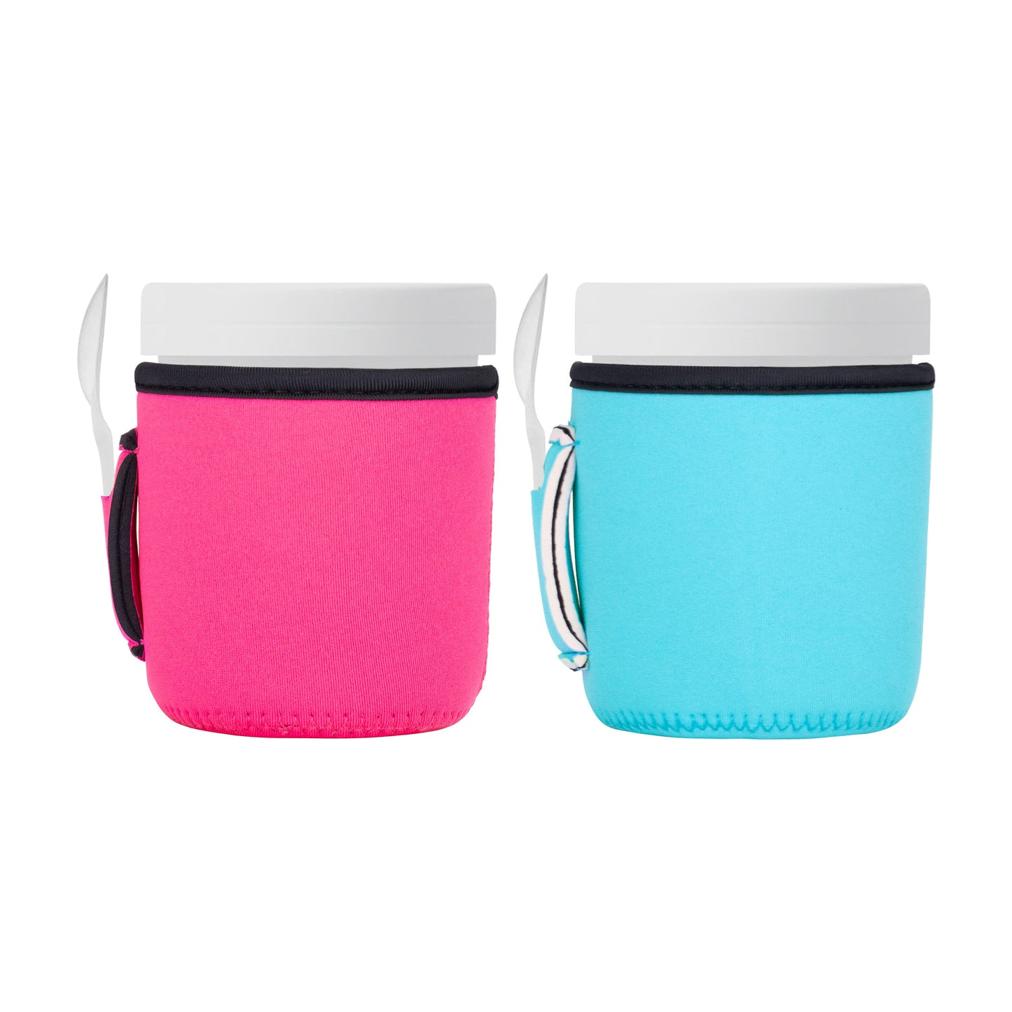 Ice Cream Cup Cover with Spoon Holder