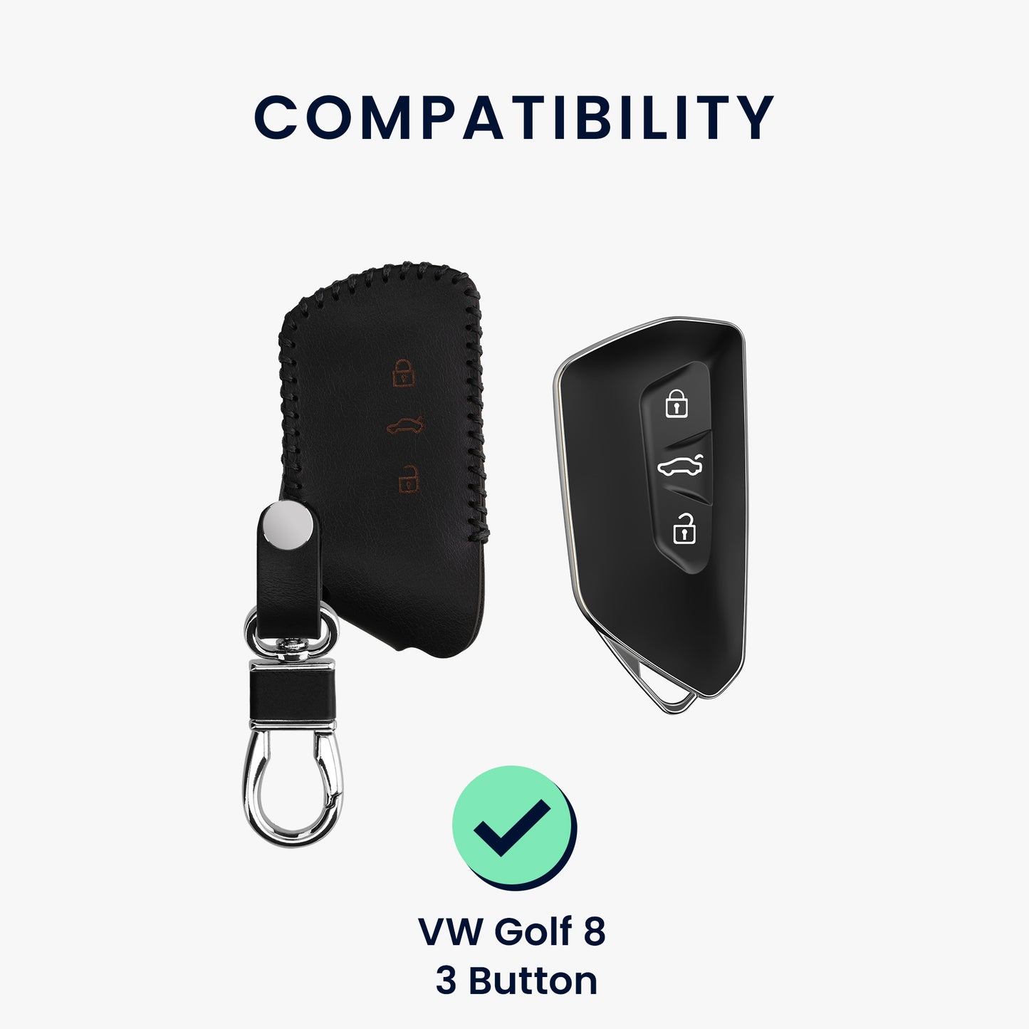 Case for VW Golf 8 3-button car key