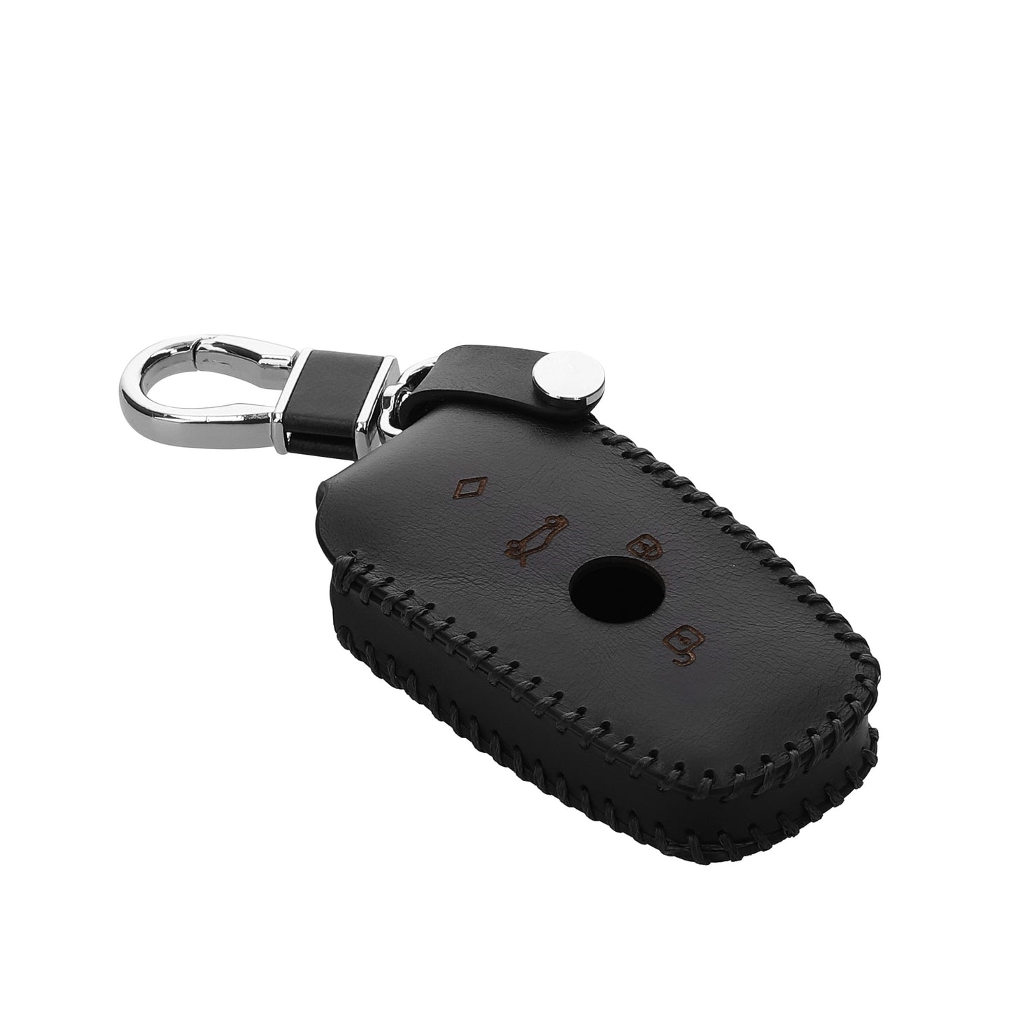 kwmobile Car Key Cover compatible with BMW 3-Button Smart Key (Keyless Go Only) Key Cover - Key Fob Case