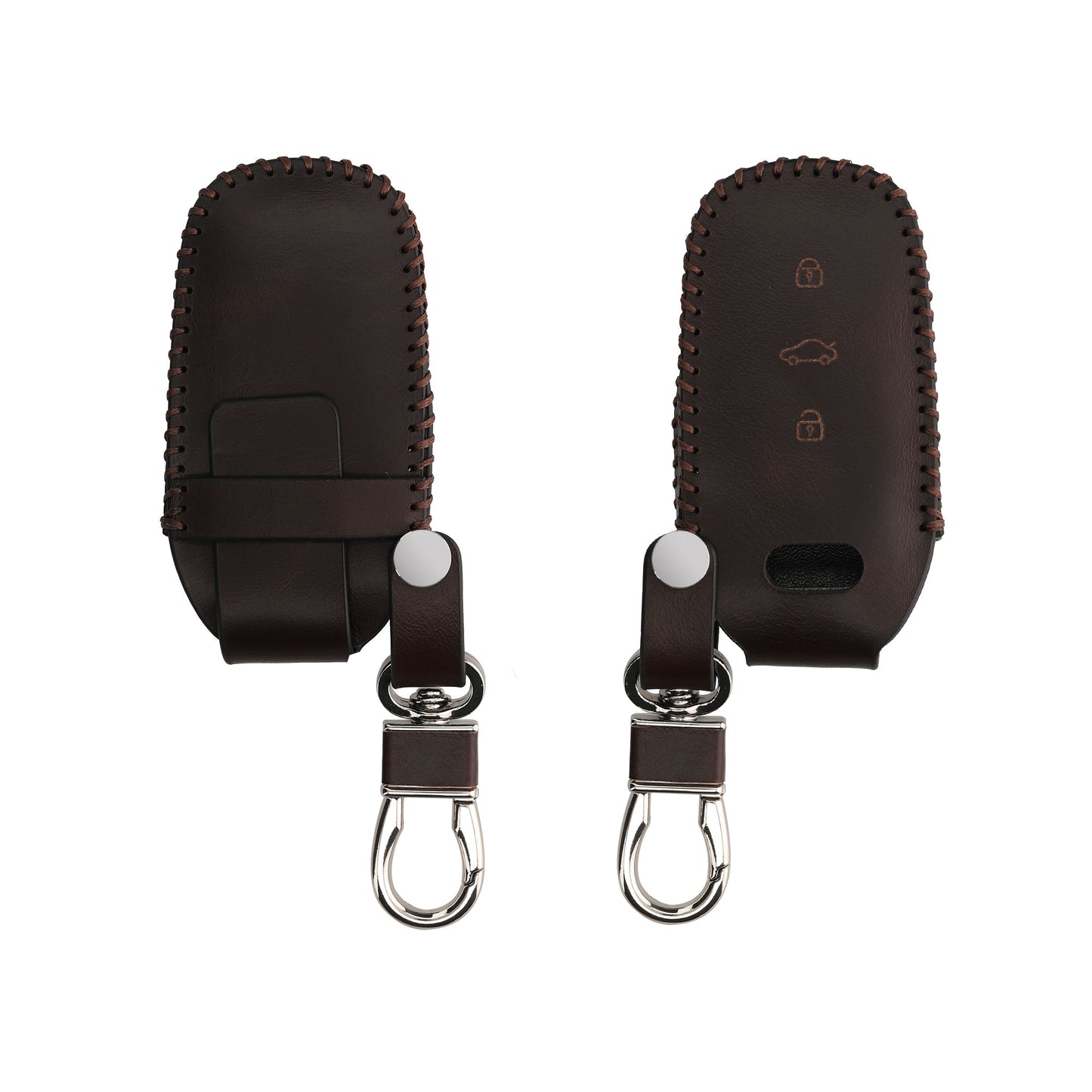 kwmobile Car Key Fob Cover Compatible with Audi 3-Button Keyless Remote Key Case Protector