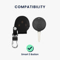 kwmobile Car Key Cover Compatible with Smart 3-Button Remote Car Key Key Case Bag