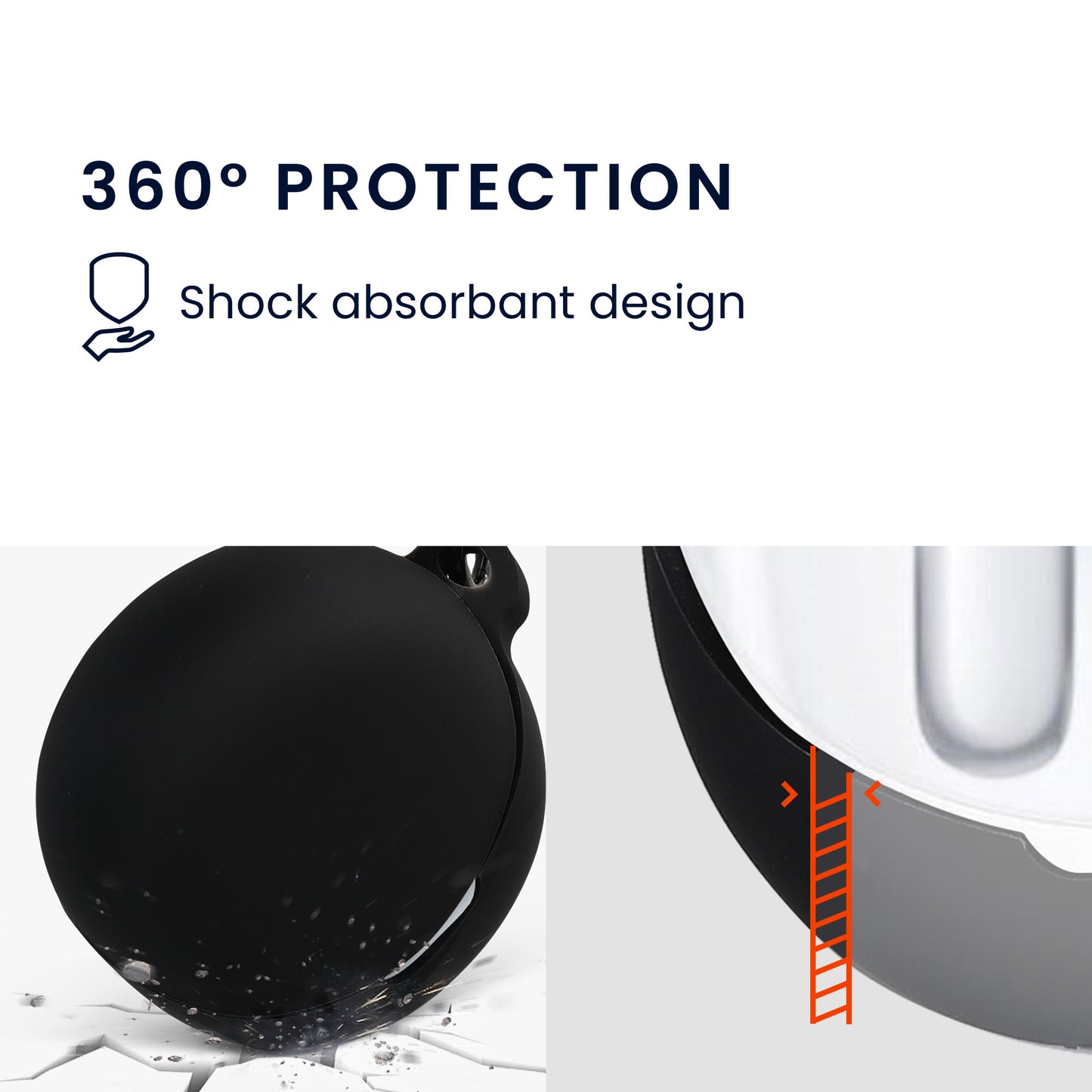 kwmobile Case Compatible with Oppo Enco Air 3 - Headphone Case - TPU Cover - Protective Case