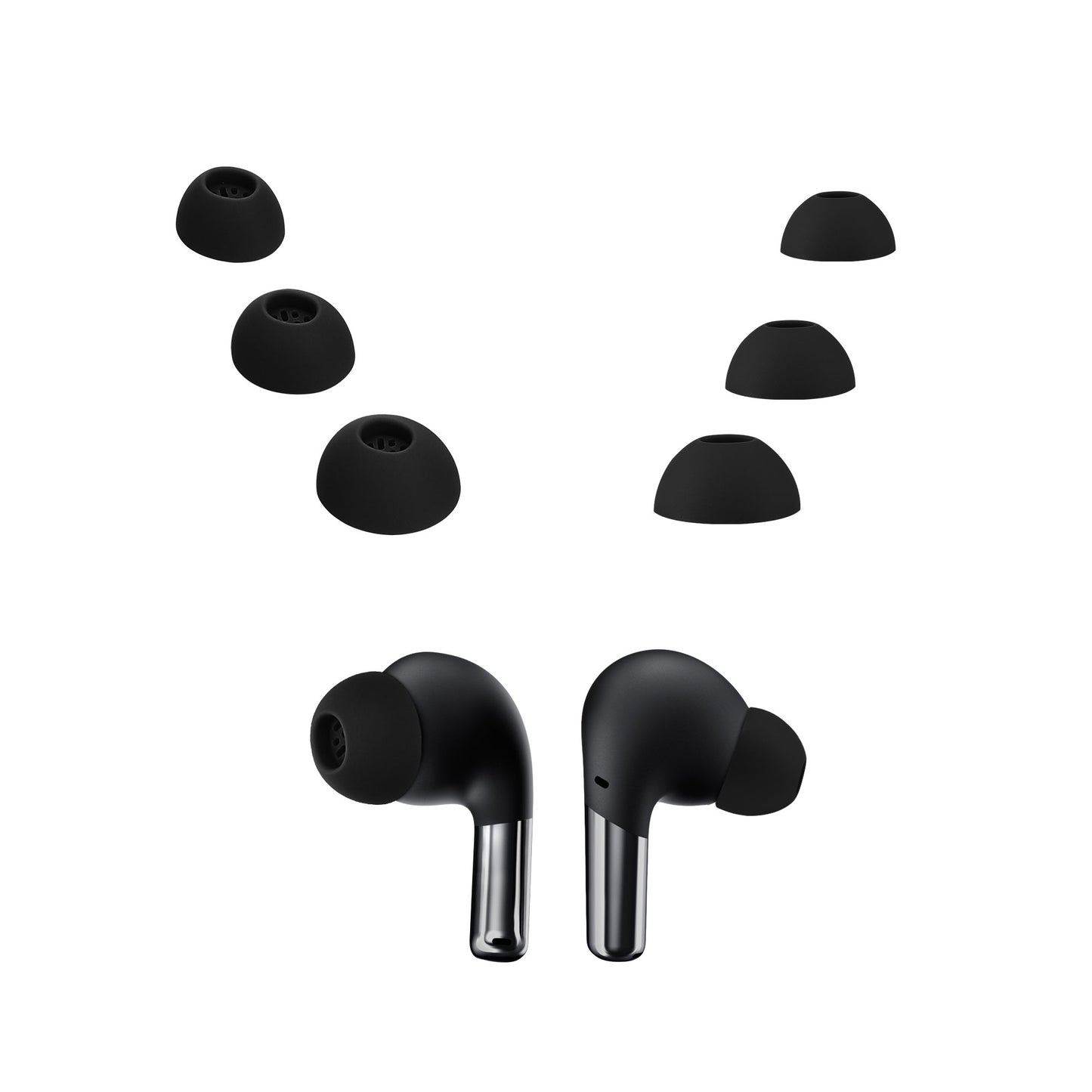 kwmobile Replacement Ear Pads Compatible with Oneplus Buds Pro 2 Ear Cushions In-Ear Headphones Pads