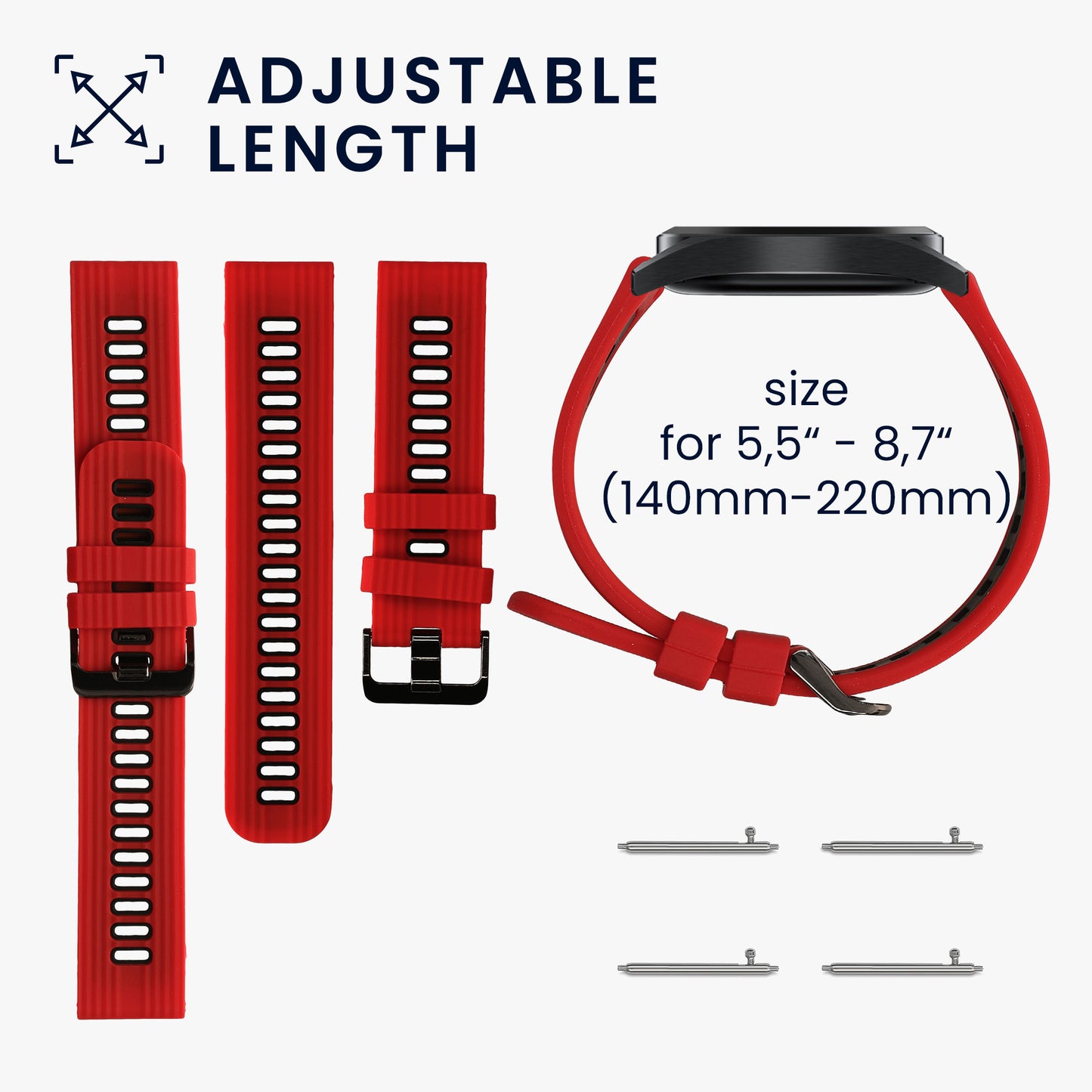 kwmobile Watch Strap for Huawei Watch Buds / GT3 SE Band Fitness Tracker Band Set Replacement Strap Smartwatch