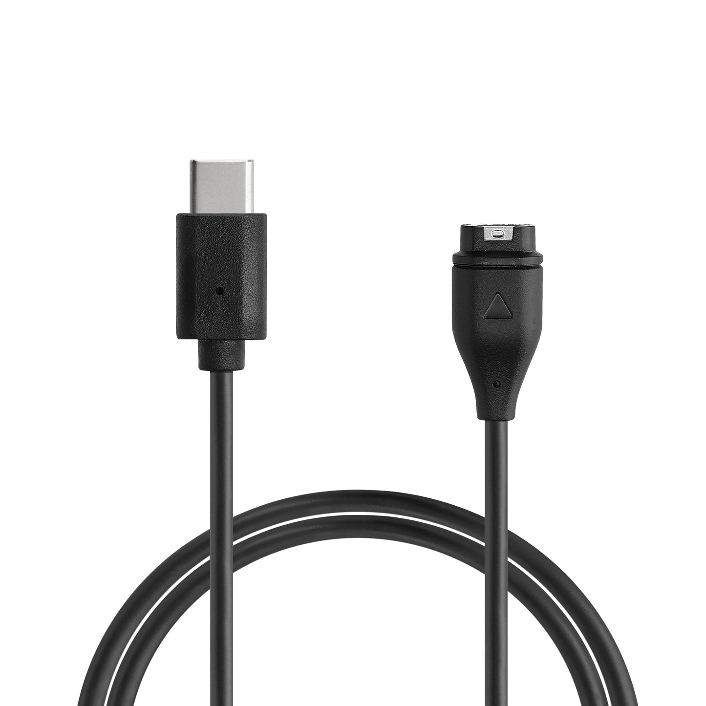 kwmobile USB C Ladekabel kompatibel mit Garmin Forerunner 265 / 265S / 965 / Forerunner 970 / 165 / 570 - Kabel Charger - Smart Watch Typ C Ersatzkabel - Fitnesstracker Aufladekabel Schwarz  