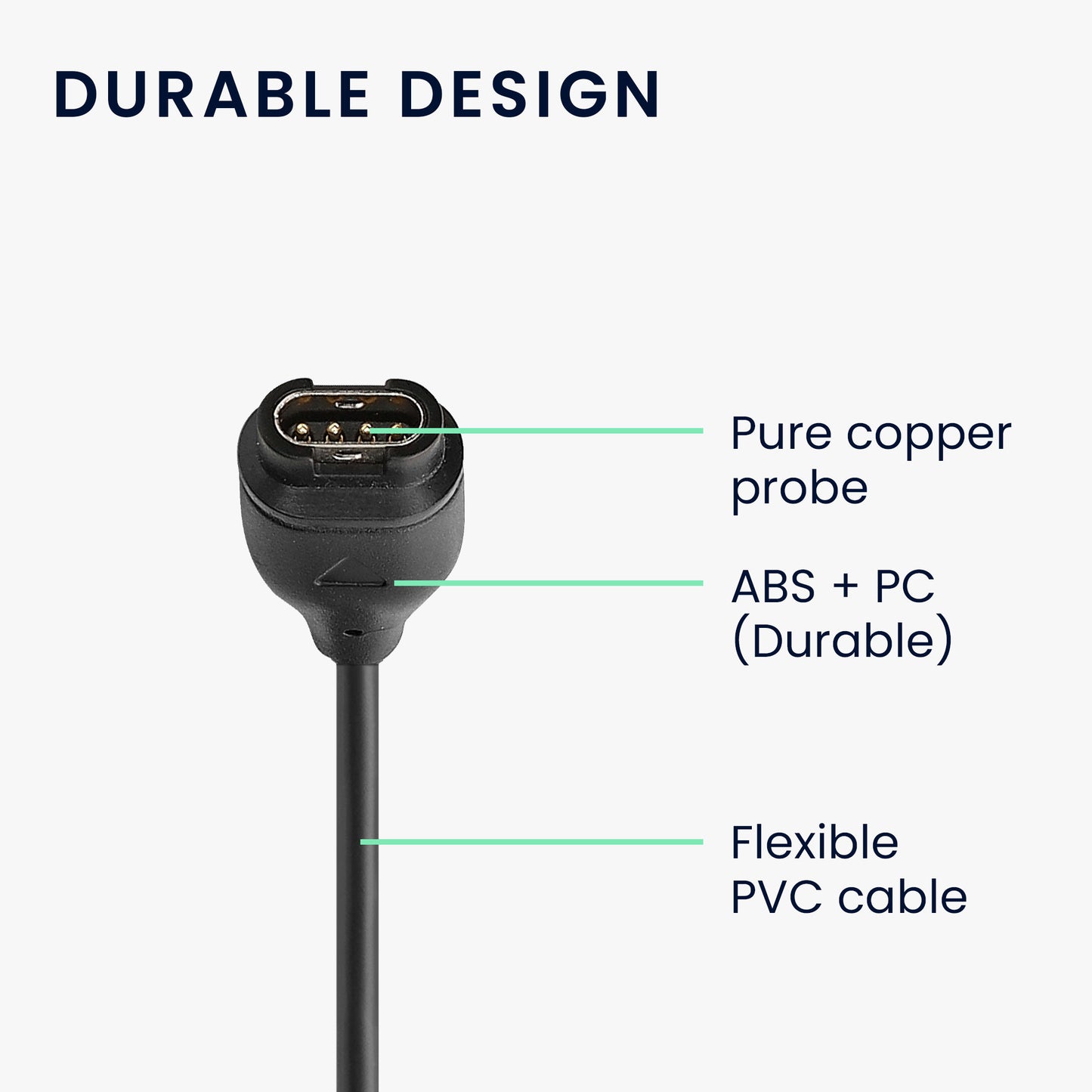 kwmobile USB C Charging Cable Compatible with Garmin Forerunner 265 / 265S / 965 / Forerunner 970 / 165 / 570 Cable Charger Smart Watch Type C Replacement Cable Fitness Tracker Charging Cable
