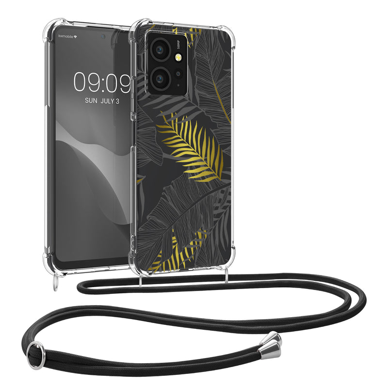 kwmobile Necklace Case compatible with Xiaomi Redmi Note 12 (4G) Silicone Cover with Phone Chain