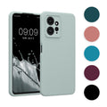 kwmobile Handyhülle kompatibel mit Xiaomi Redmi Note 12 (4G) Hülle - gummierte Handy Case aus Silikon in Hellblau matt Hellblau matt  