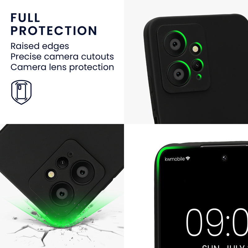 kwmobile Phone Case for Xiaomi Redmi Note 12 (4G) - Soft Silicone Case - Protective Cover