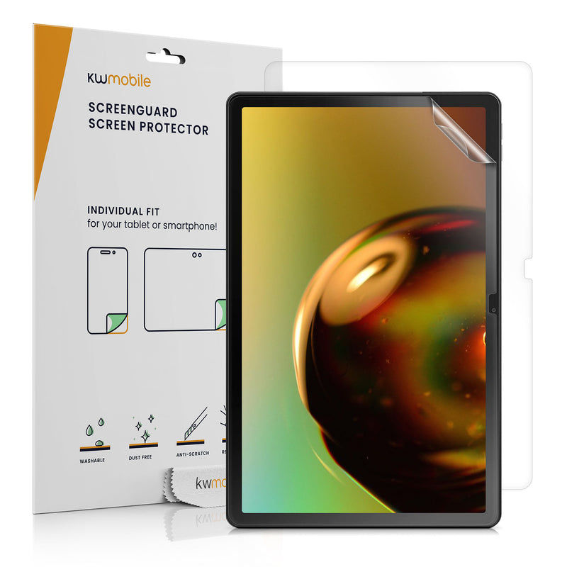 kwmobile 2x Tablet Schutzfolie kompatibel mit Lenovo Tab M10 Plus (3rd Gen) Folie - Full Screen Protector - Tablet Displayfolie entspiegelt Transparent  