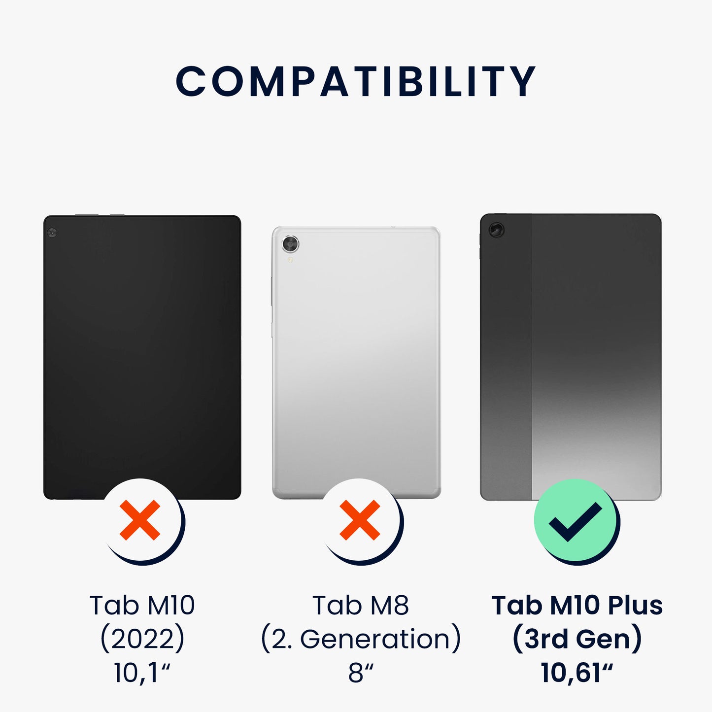 2x Screen Protector compatible with Lenovo Tab M10 Plus (3rd Gen)