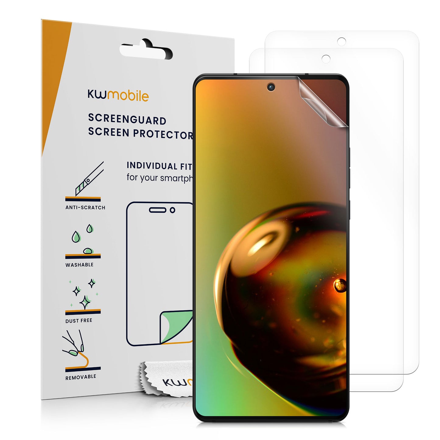 3x Crystal Clear Screen Protector for Motorola Edge 30 Ultra