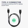 kwmobile USB C Charging Cable compatible with Garmin Forerunner 55 Cable Charger Smart Watch Replacement Cable Fitness Tracker Charging Cable