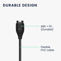 kwmobile USB C Charging Cable compatible with Garmin Forerunner 55 Cable Charger Smart Watch Replacement Cable Fitness Tracker Charging Cable