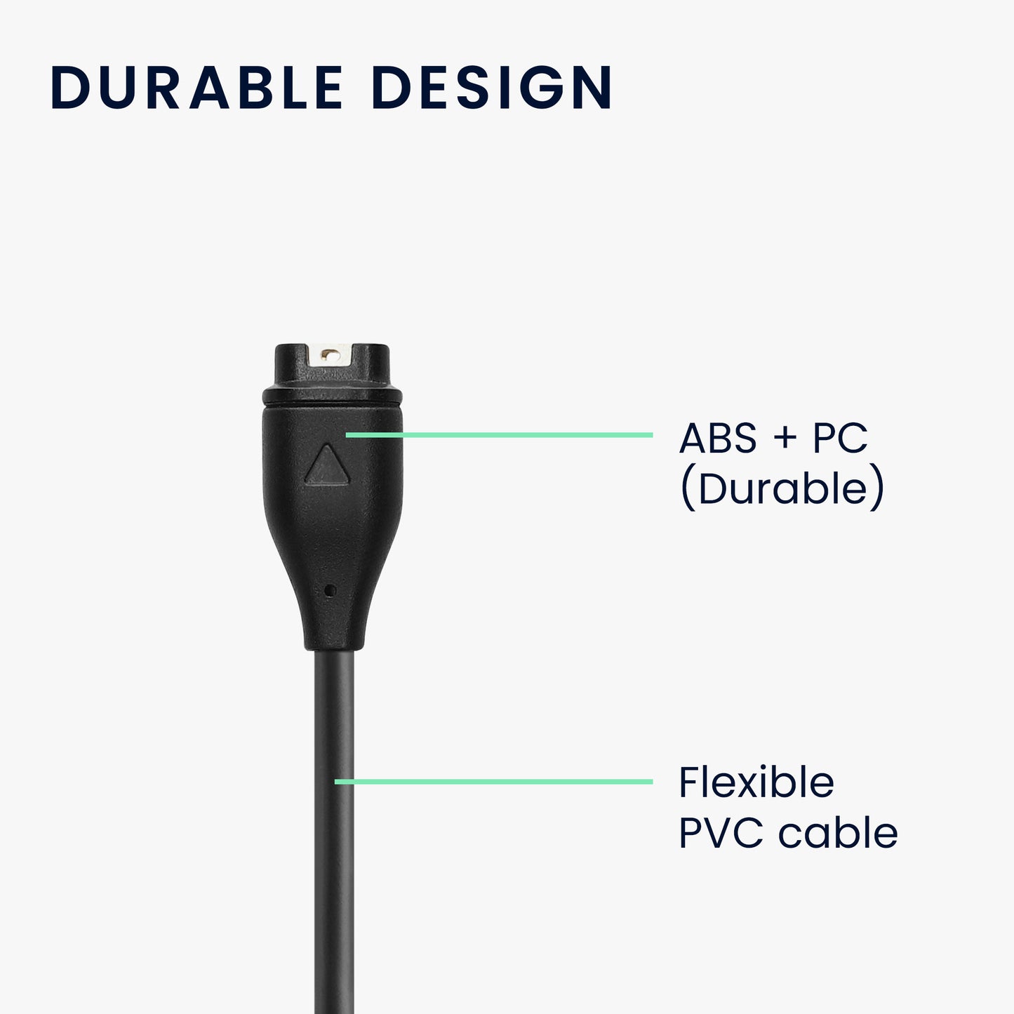 kwmobile USB C Charging Cable compatible with Garmin Forerunner 55 Cable Charger Smart Watch Replacement Cable Fitness Tracker Charging Cable