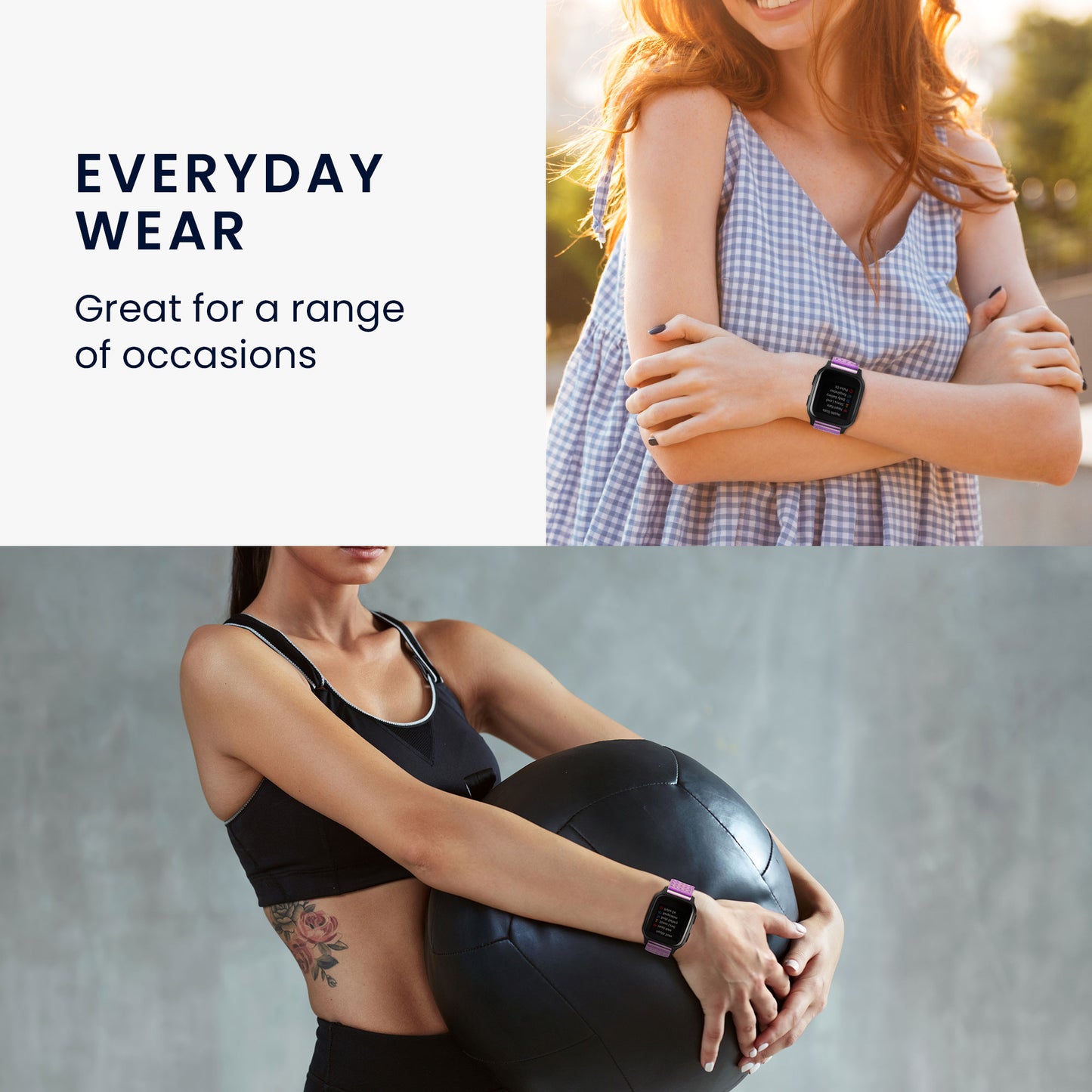 kwmobile Bracelet compatible with Garmin 20mm vivomove sport / vivomove 3 / Venu 2 Plus / Sq 2 Band - Replacement Strap for Fitness Tracker
