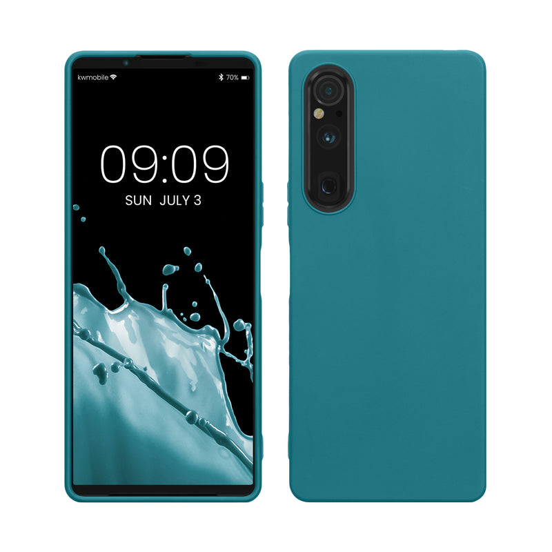 kwmobile Phone Case for Sony Xperia 1 V Cover Wireless Charging Protective Cover