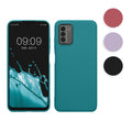 kwmobile Hülle kompatibel mit Nokia G22 Hülle - weiches TPU Silikon Case - Cover geeignet für kabelloses Laden - Schwarz Schwarz  