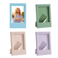 kwmobile Mini Picture Frame Set - Photo Frames for Instant Camera Photos - Plastic Picture Frames with Stand Function